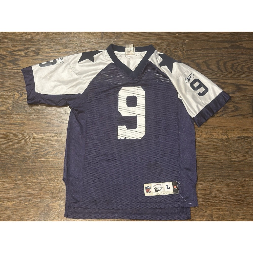 Tony Romo Jersey Youth Large 14-16 Vintage Reebok Football Dallas Cowboys NFL